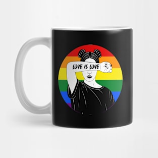 Love is love, lgbt community, human. Mug